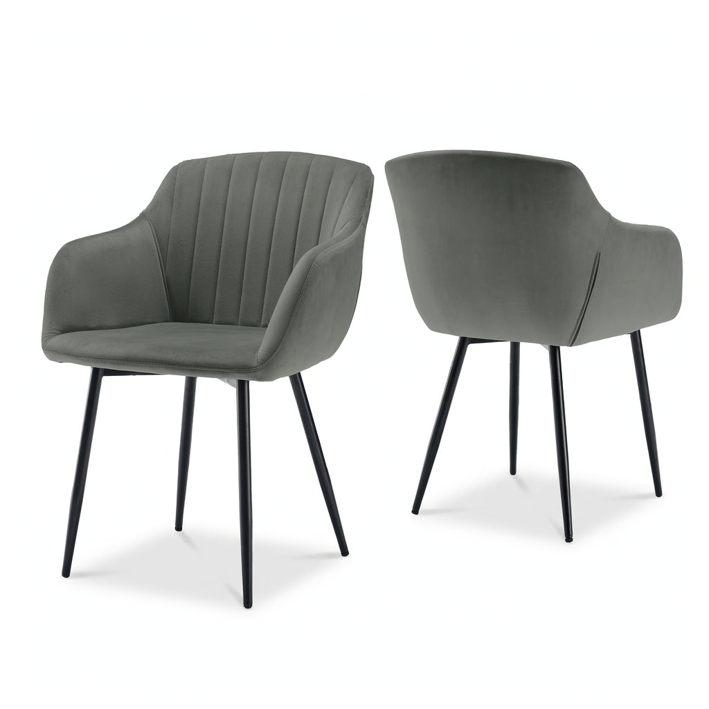 Sillas de comedor elegantes con reposabrazos y soporte lumbar para sala de estar, cocina y dormitorio, que ofrecen un alto confort - Disponibles en juegos de 2, 4 o 6