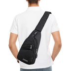 Bolso Bandolera Unisex: Bolso Pequeño de Hombro, Bandolera Cruzada, Deportivo, Senderismo, Teléfono, Cinturón, 33 x 16 x 8 cm