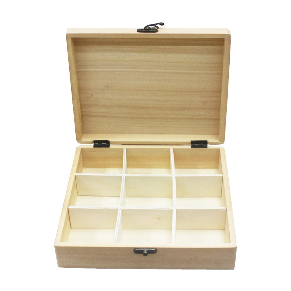 Caja de Joyas de Madera con Compartimentos | Caja Organizadora de Joyas de Madera (Varios Modelos) | Caja de Almacenamiento de Joyas de Madera con Tapa | Caja de Joyas de Madera con Cerradura