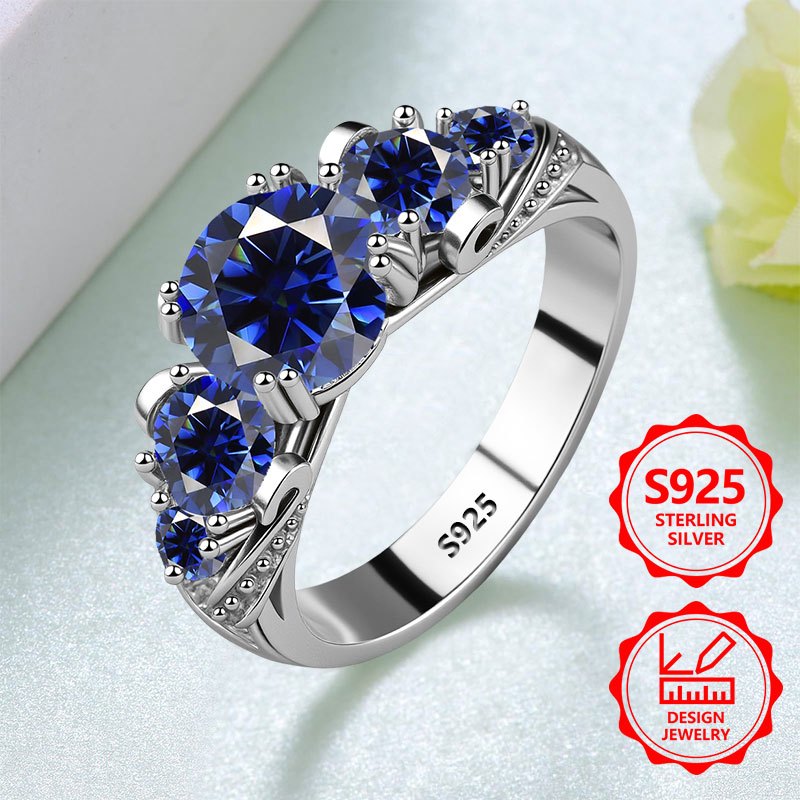 Un hermoso anillo de moda para mujer de plata de ley de pureza 925. Elegante, moderno, exquisito, un anillo de joyería de alta calidad para mujer con una apariencia excelente. Adecuado para viajes de vacaciones, uso diario. Es un regalo conmemorativo idea