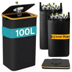 Cubo de recolección de residuos doméstico de tela Oxford 900D, cubo de basura de cocina de gran capacidad de 70/100 litros, colector de botellas plegable, caja de almacenamiento para juguetes variados, contenedor de recolección, adecuado para las necesida