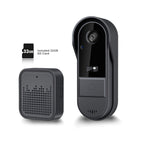 Cámara de Timbre WiFi Inalámbrica con Audio Bidireccional - Resolución HD, Timbre Visual WiFi con Cámara, Timbre Inteligente Inalámbrico Visual - Cámara de Timbre WiFi para Puerta, Visión Nocturna, Cambiador de Voz, Grabación de Fotos y Vídeos, Batería de