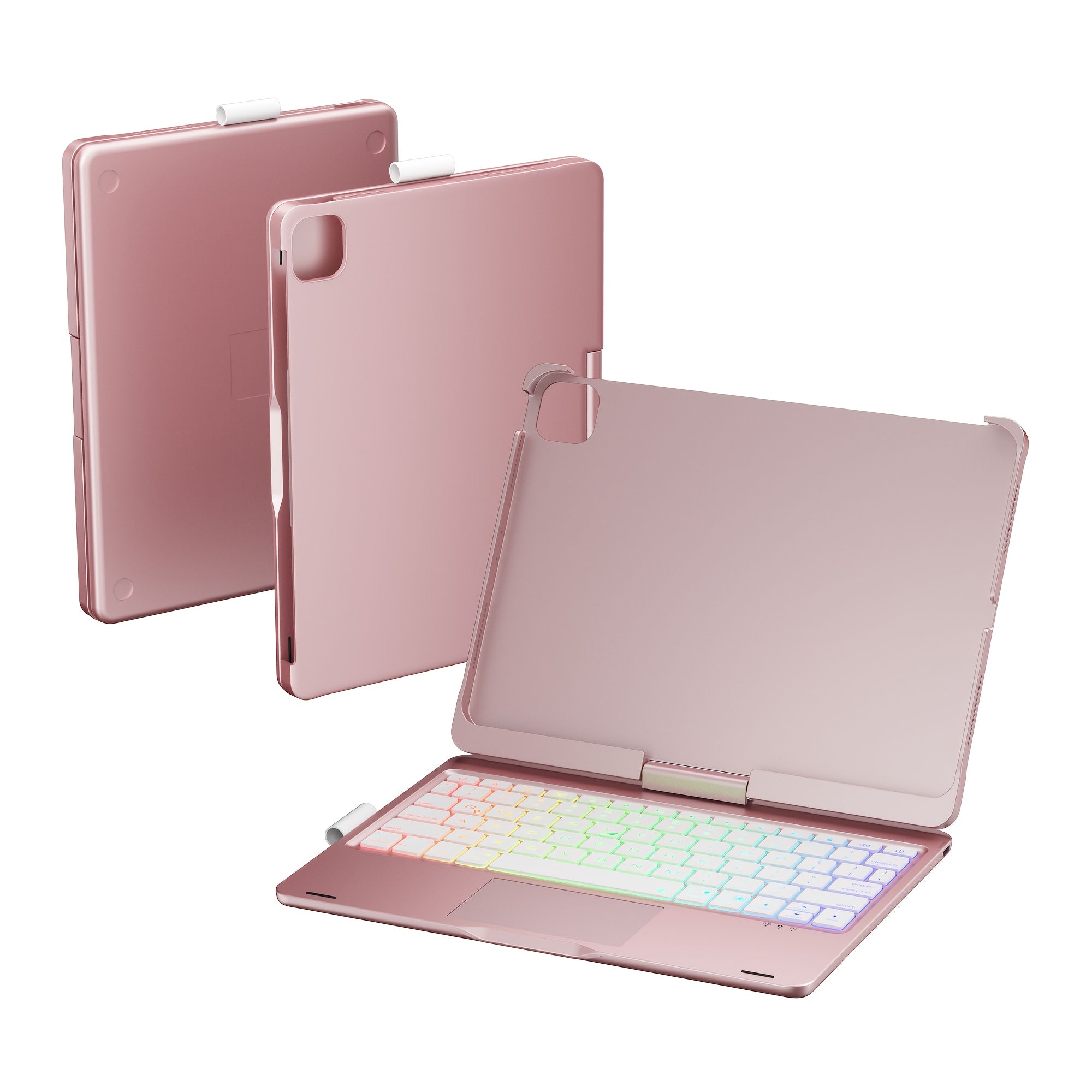 Funda con teclado giratorio para iPad para escritura, estudio y trabajo móvil