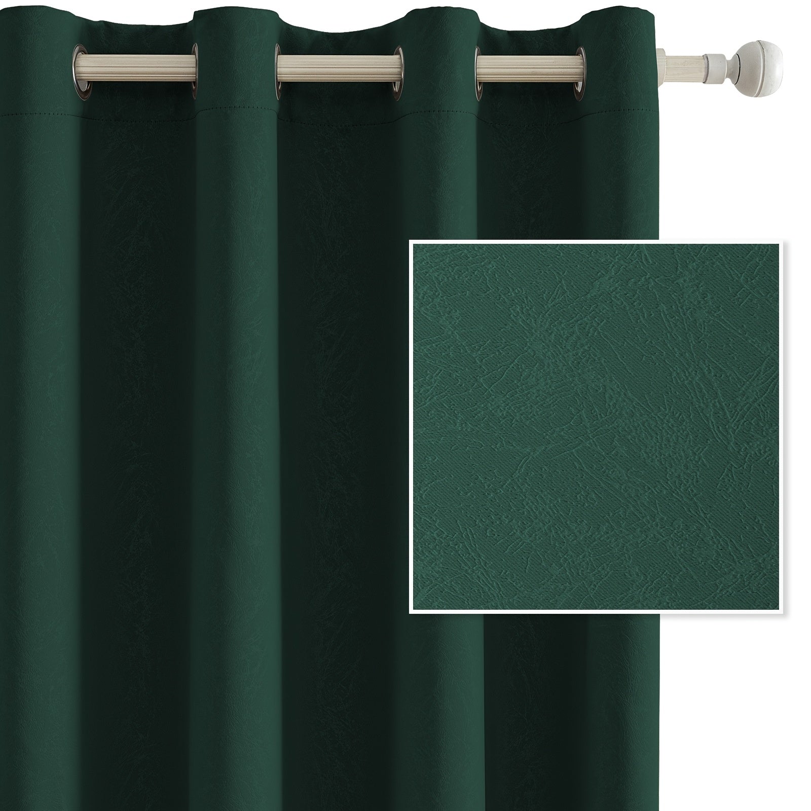 Cortinas Opacas Ystyle para Interiores 2 Piezas, 140 x 280 cm, Cortinas Térmicas para Dormitorio con Anillas, Cortinas Aislantes Acústicas para Sala, Cortinas Térmicas Aislantes de Frío y Calor, Beige