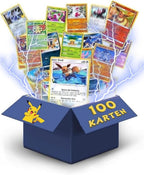 100 Cartas de Pokémon (Alemán) – 5 Cartas Holo + 80X Cartas Comunes/Inusuales + 20X Cartas de Energía – Selección Aleatoria