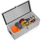 Organizador de Herramientas Caja de Aluminio con Correas para Transporte y Almacenamiento de Utensilios Eléctricos, Jardinería y Manuales