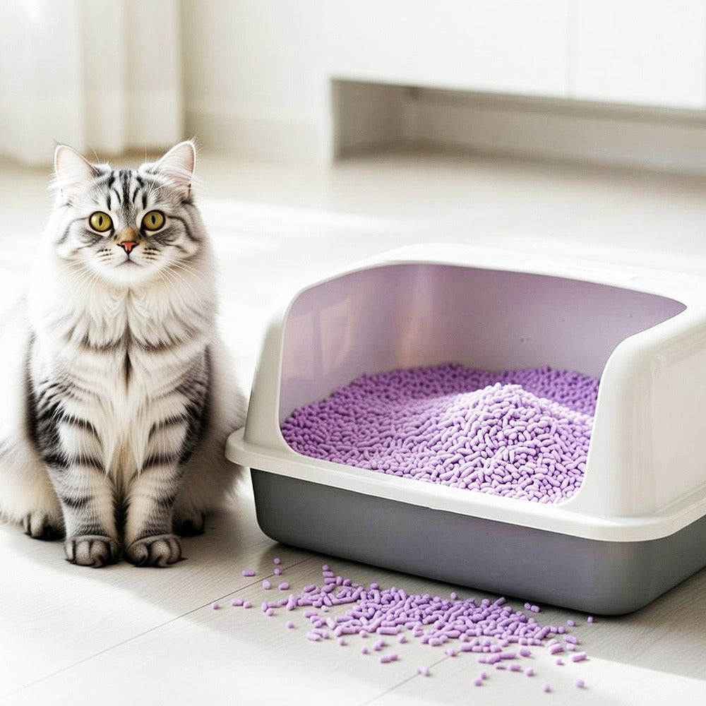 2X Arena Aglomerante para Gatos Arena de Tofu para Gatos sin Polvo Fácil de Aglomerar Controla los Olores se Lanza en el Inodoro
