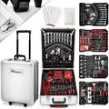 TRESKO® Juego de Herramientas Completo de 1400 piezas | Gabinete de Herramientas Lleno | Caja de Herramientas XXL | Bolsa de Herramientas con Herramientas | Carro de Herramientas | Acero al Cromo-Vanadio