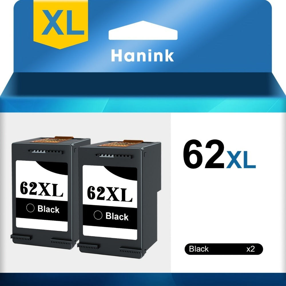 Paquete de 1-3 Cartuchos de Tinta 62XL 62 XL Compatibles con HP 62 para Envy 5540 5544 5545 5548 5640 5646 7640 Officejet 200 5740 5742 5744 (Color Negro)