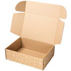 Caja Cartón Envío Navidad, Caja Cartón Navidad Automontable de Cartón Kraft, Caja Regalo - Packer PRO