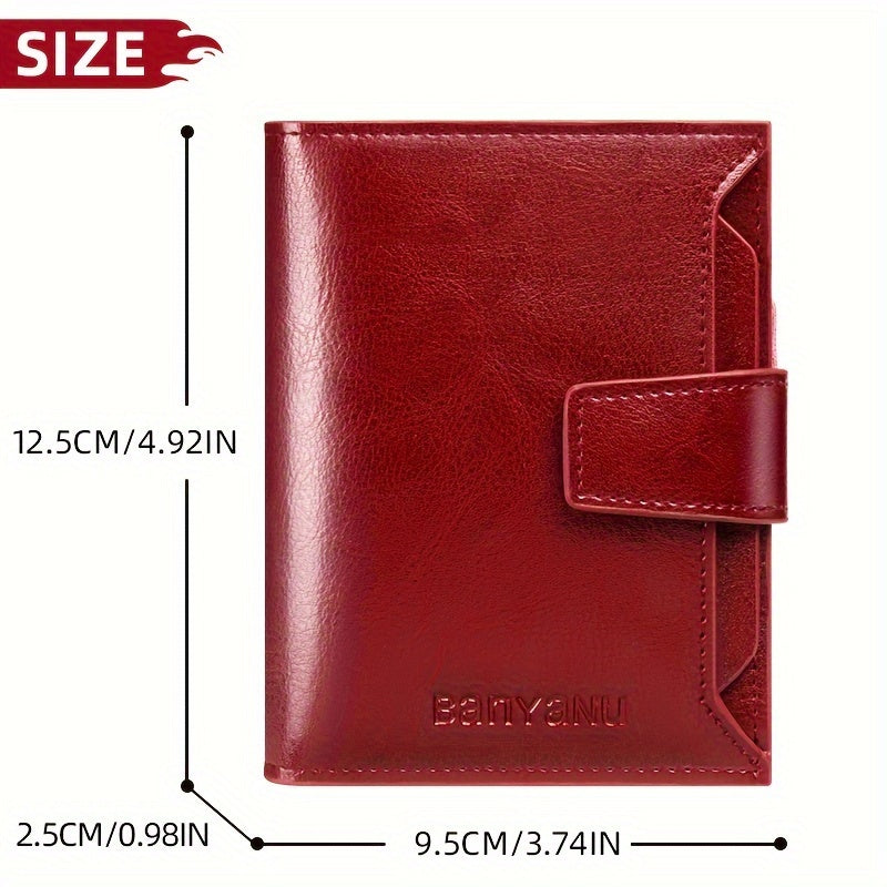 Nuevo Monedero Corto para Mujer, Elegante y de Alta Gama, Cartera Plegable y Delgada de Moda para Mujeres