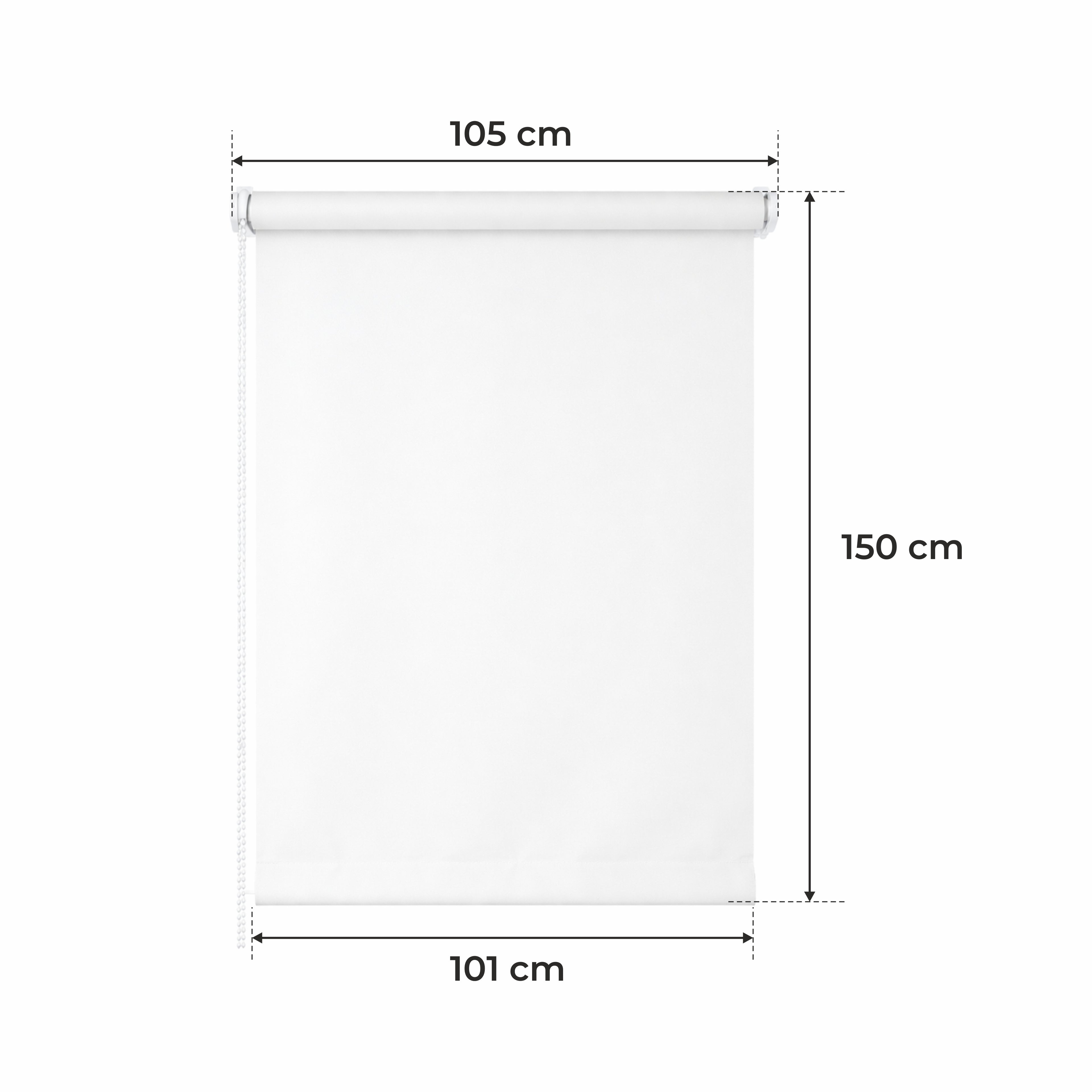 Persiana Enrollable para Ventana • BLANCA • 32 Tamaños • BOJANEK MINI ROLLER BLIND • Soportes Ajustables • Instalación sin Taladro en la Ventana • Persiana Enrollable con Mecanismo de Cadena • Cubierta de Ventana Protectora contra el Sol • Ideal para Saló