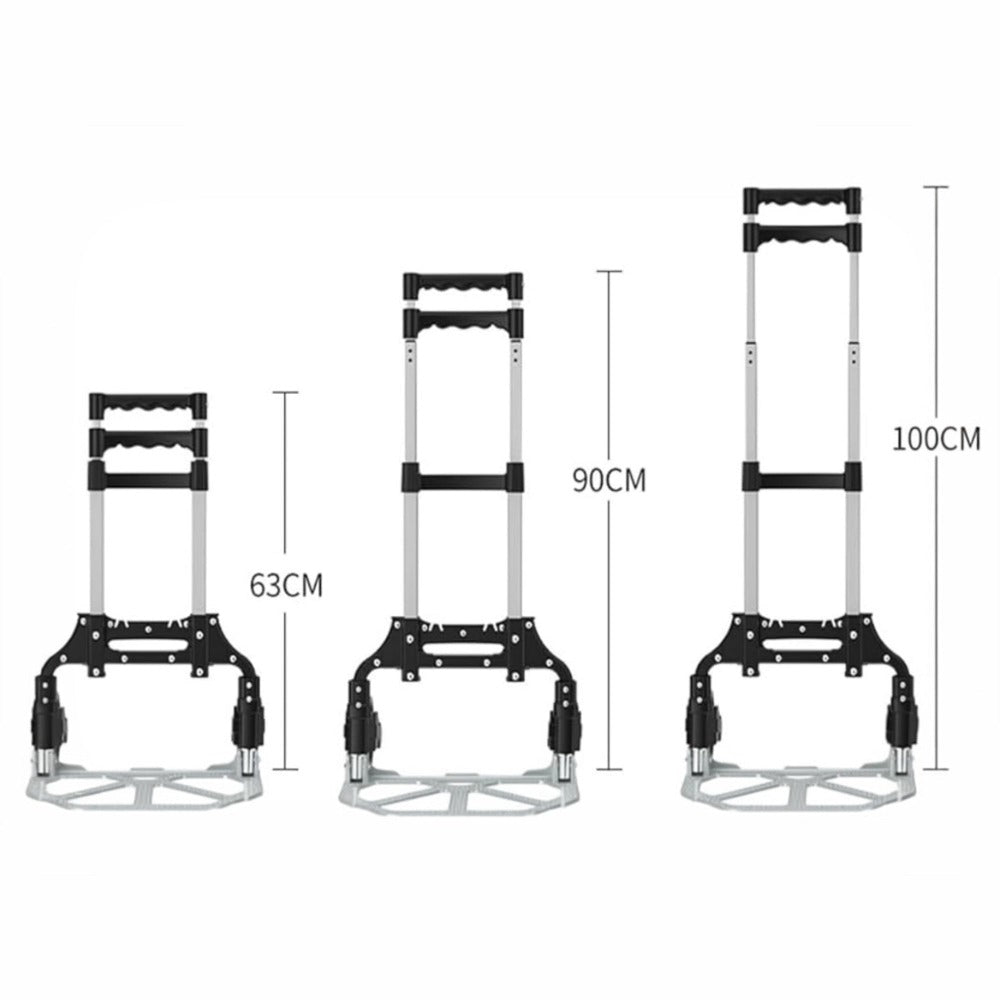 Carretilla de Mano para Transportar Materiales - Plegable y Fcil Transporte 100x40 cm - Plegada: 63x39cm - Sube Escaleras Fcil Carretilla de Mano Porttil Plegable Carro Ligero Aluminio Alloy Equipaje Hogar Almacén Jardn Oficina Coche (CA001 2599 )