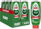 VORTEX FAIRY Maxi Poder Líquido Lavavajillas 2 x 450ml PACK AHORRO, Limpieza Fácil sin Esfuerzo Incluso En Las Sartenes y Ollas Más Grasientas