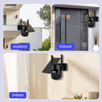 [Zoom 10x] Cámara de seguridad de exterior de 4MP con zoom automático de doble lente, más clara a distancia, cámara de alta definición 2K con panel solar, sistema de monitoreo PTZ de doble lente, foco deportivo WiFi 5G, visión nocturna en color, llamada b