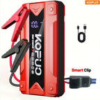 Arrancador de batería KOPUO 3000/5000A opcional 9000A, máquina todo en uno con bomba de aire de 150 PSI: arrancador de emergencia con función de iluminación, apto para coches de gasolina de 12V 10L y diésel de 8L - Accesorios y herramientas para coche - p