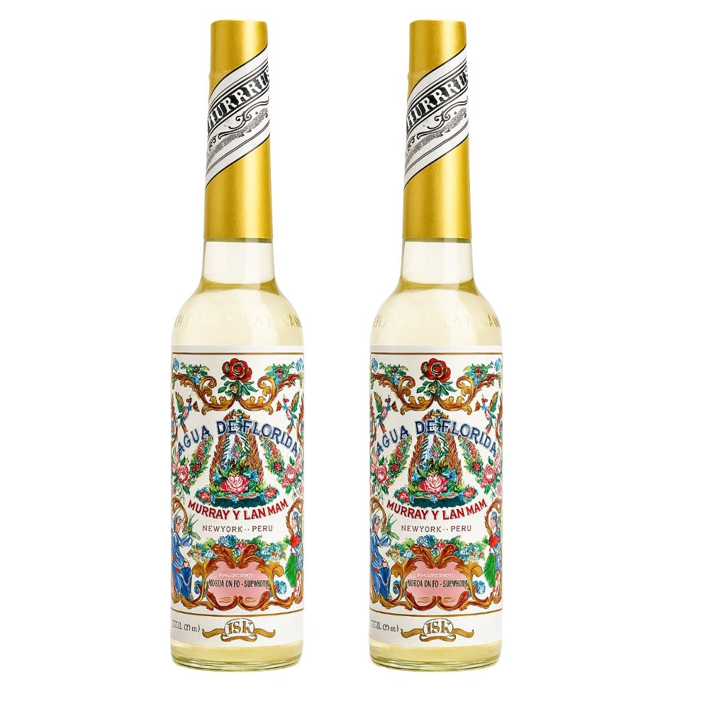 Murray & Lanman Agua de Florida Pack 2 Botellas (2×270 ml) – Original de Perú – Agua de Colonia Esotérica y Aromática para Limpieza Energética, Ritual y Bienestar