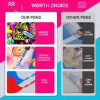 Rotuladores | Rotuladores de pintura acrílica de 72 colores, nuevos de 2026, bolígrafos de pintura con punta de pincel suave y rotuladores de