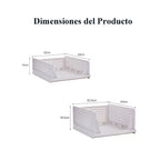 4pcs Organizadores Armario Plegables y Apilables, Cajones de Almacenaje con Separadores Extraíbles, Almacenaje y Organización para Dormitorio, Oficina y Baño, Plastico