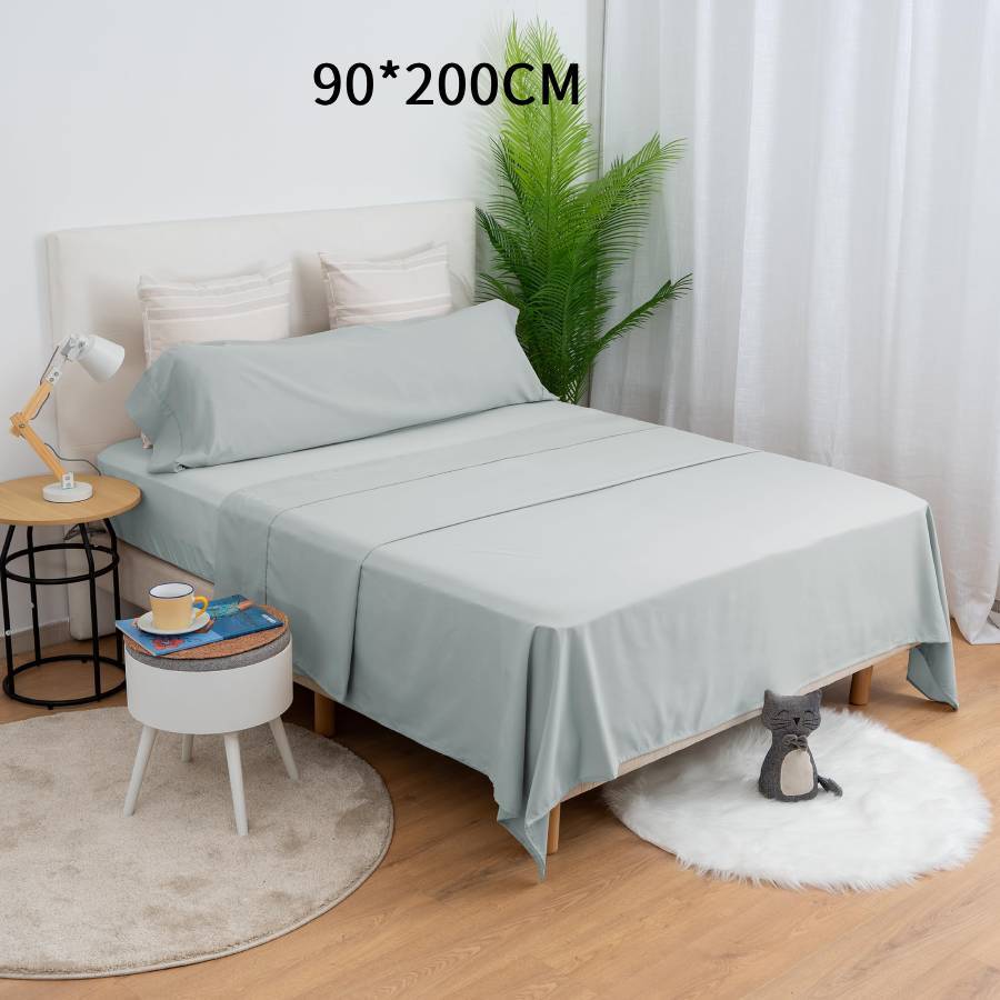 Juego de cama de tres piezas, suave y cómodo, adecuado para todas las estaciones, rosa, azul, rojo rosa, negro, gris, blanco, adecuado para camas de 90 CM, 105 CM, 135 CM, 150 CM, 180 CM