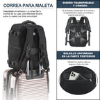 Mochila Viaje Cabina Avion 40x20x25cm con Bolsillo Oculto Antirrobo