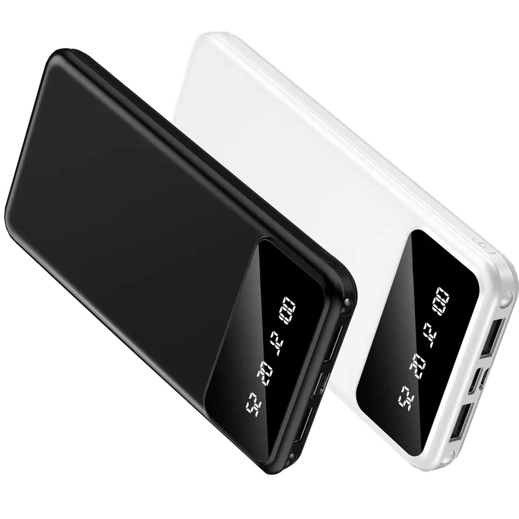 Baterías externas | 20000mAh-2pcs Banco de Energía Móvil de Gran Capacidad, Carga para Dispositivos Móviles, Pantalla LED/ Doble Interfaz de