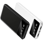 Baterías externas | 20000mAh-2pcs Banco de Energía Móvil de Gran Capacidad, Carga para Dispositivos Móviles, Pantalla LED/ Doble Interfaz de