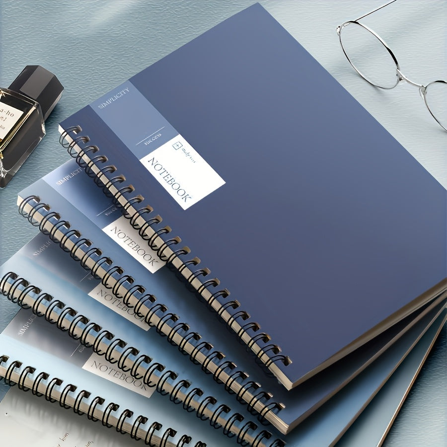 Cuaderno | 12 cuadernos de espiral A5 - Cubierta suave duradera, encuadernación de doble alambre | Diseño minimalista con temática espacial