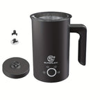 SUPERLEX Espumador de Leche Automático de 500 W con Función de Calentamiento - Espumador de Leche Eléctrico para Capuchino y Latte, Capacidad de 300 ml, Cámara Interior de Acero Inoxidable, Compacto