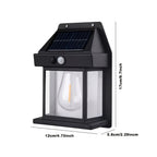 Lámparas solares de pared con sensor de movimiento 8pcs | Calles, patios y áreas exteriores