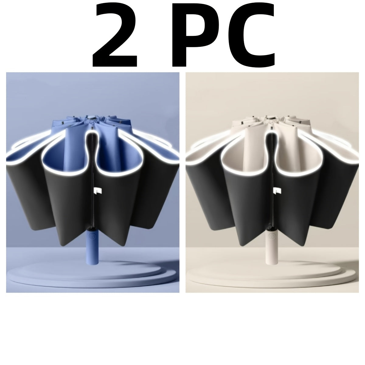 Paraguas Automático Doble de 10 Varillas Compacto para Viaje, Paraguas Resistente, Paraguas de Coche Reforzado y Ampliado, Paraguas de Protección para Viaje con Barra de Seguridad, Diseño Moderno en Múltiples Colores, Paraguas de Alta Gama Adecuado para H