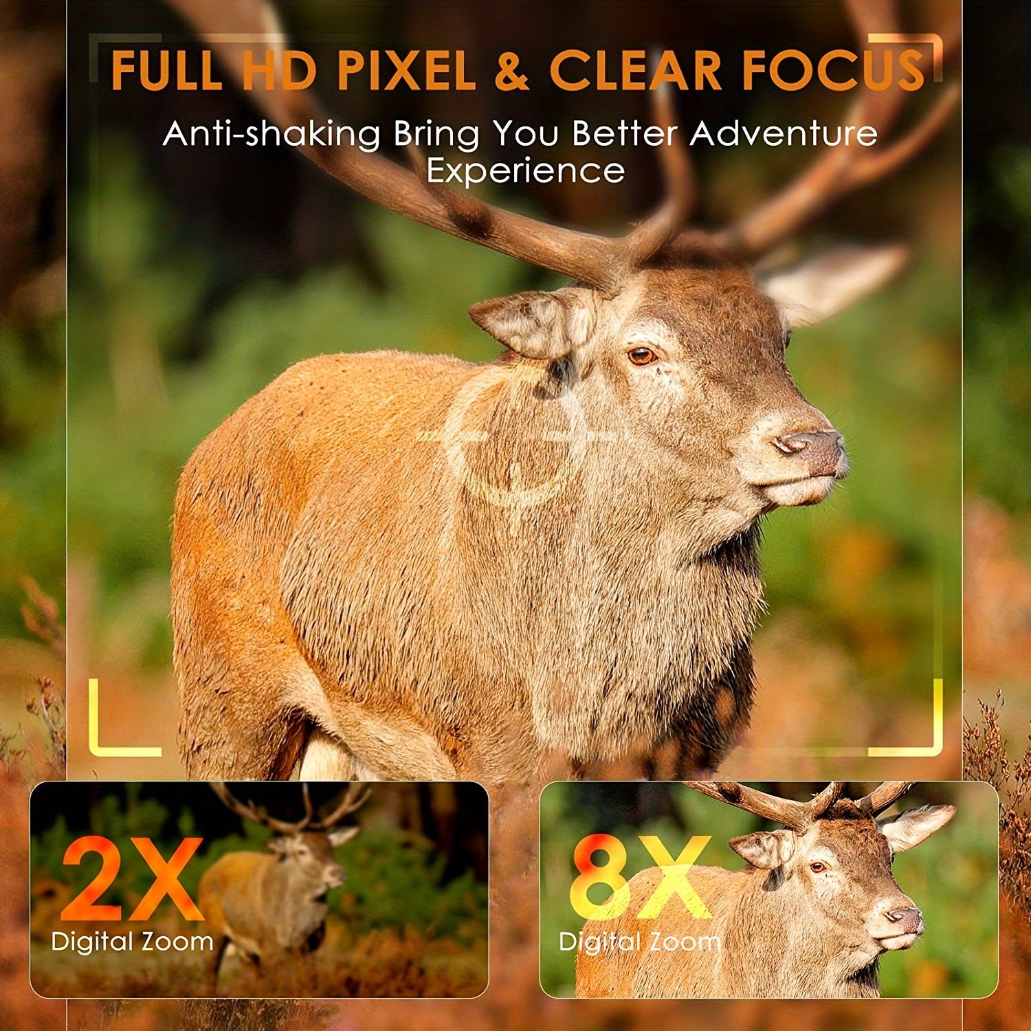Binoculares de Visión Nocturna Infrarroja 4K con Gafas Protectoras, Zoom 8x, Capacidad de Grabación de Fotos y Videos, Batería Recargable de Larga Duración, Pantalla Grande de 8.13 cm, Incluye Correa de Transporte, Portátil para Excursiones, Versátil para