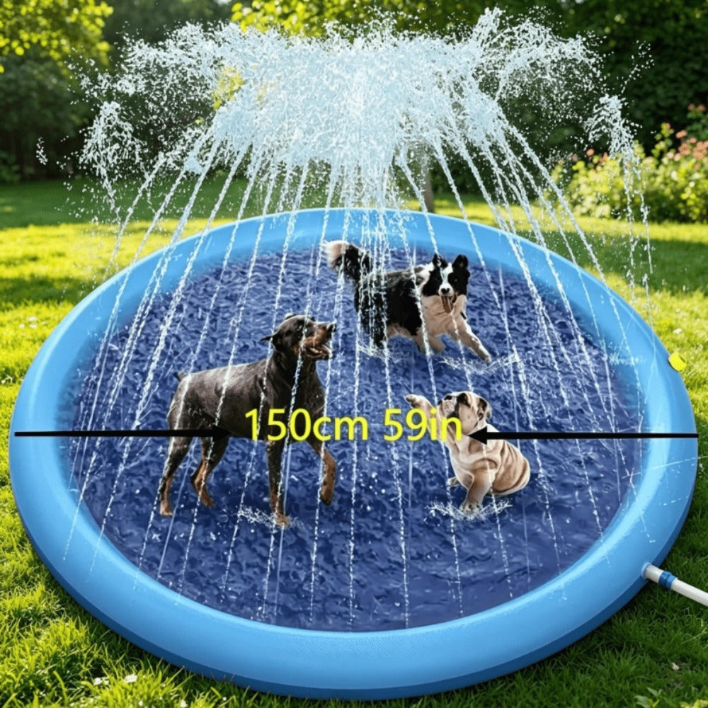 Piscina para Perros Grandes tapete de Juego para Perros Piscina Plegable para Perro Plegable y Portátil de PVC