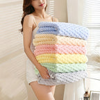 Juego de 4 toallas de baño de lujo ultra suaves, altamente absorbentes, ideales para spa y deportes, toallas de secado rápido para uso en el gimnasio, que miden 140 por 70 cm