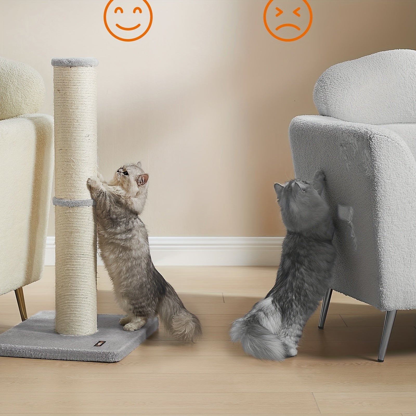 Rascador para gatos 85 cm | Juego y cuidado de las uñas