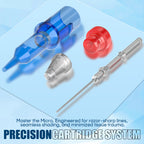 Agujas de Cartucho para Tatuaje POSEIDON V3 50pcs Tamaño Mixto, Agujas Estériles con Cartuchos de Seguridad con Membrana - 1203Rl, 1205RL, 1207RL, 1209RL, 1207RM, 1209RM, 1205RS, 1207RS, 1209RS, 1207M1