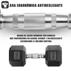 Mancuernas de hierro macizo, juego de mancuernas hexagonales de hierro fundido, con pesos de 2,5 kg, 5 kg, 7,5 kg, 10 kg, 12,5 kg, 15 kg, 20 kg y 25 kg, adecuados para entrenamientos en casa y en el gimnasio, ideales para el entrenamiento de brazos, yoga