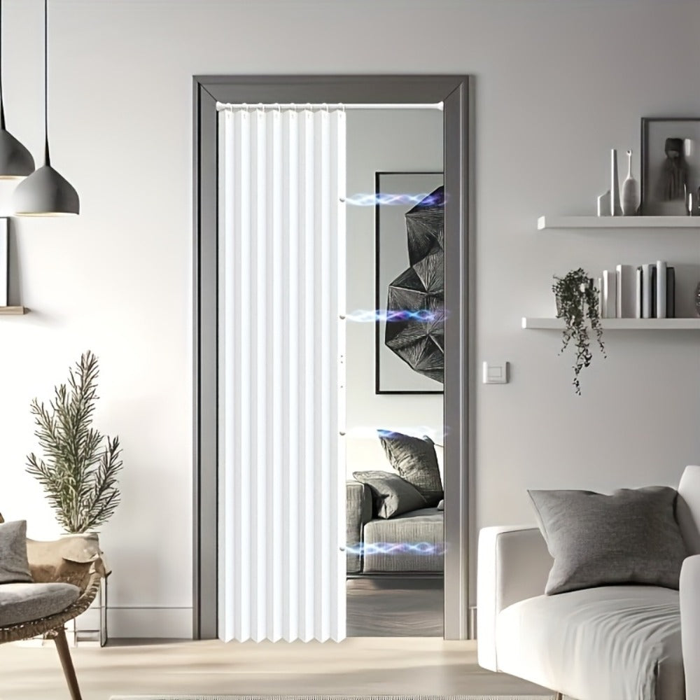 1 Cortina Magnética para Puerta, Cubierta Aislante para Puerta, Cortina Opaca para Puerta, Fácil de Instalar, Dormitorio, Sala de Estar, Cocina, División de Habitación