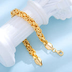 Pulsera de mujer con cuerda de hierba dorada, 925 plata de ley, estilo elegante para las fiestas, regalo perfecto para damas, presentada en una hermosa caja de regalo