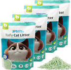 Arena de Tofu para Gatos aglomera 6L - Sin Polvo Fácil de Aglomerar y Controla Olores -y Segura para Gatitos - Pack de 4/8 Bolsas
