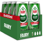 VORTEX FAIRY Maxi Poder Líquido Lavavajillas 2 x 450ml PACK AHORRO, Limpieza Fácil sin Esfuerzo Incluso En Las Sartenes y Ollas Más Grasientas