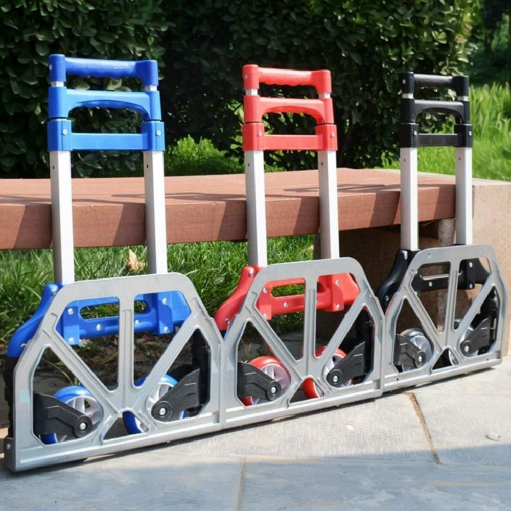 Carretilla de Mano para Transportar Materiales - Plegable y Fcil Transporte 100x40 cm - Plegada: 63x39cm - Sube Escaleras Fcil Carretilla de Mano Porttil Plegable Carro Ligero Aluminio Alloy Equipaje Hogar Almacén Jardn Oficina Coche (CA001 2599 )