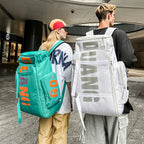 Mochila de Viaje de Gran Capacidad para Hombre y Mujer - Separación Húmedo/Seco Multicompartimento, Tela Duradera y Correas Ajustables - Perfecta para Senderismo, Esquí, Skateboarding, Entrenamiento Físico, Aventuras al Aire Libre