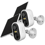 Cámara de Seguridad Inalámbrica Solar Arenti para Exteriores, Cámara de Seguridad para Hogar y Jardín, Cámara CCTV, Alimentación por Batería Solar Sin Cables, Cámara de Vigilancia con Batería, Nube/SD, Detección de Movimiento con IA, Foco, IP65, Visión No