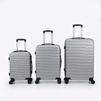 Juego de 3 Maletas Tamaños 18" (51X33X20cm), 22" (61x41x25cm), 26" (71x46x31cm) Medidas con ruedas incluidas, con Cerradura Numérica Maleta Cabina Trolley con Carcasa ABS Ligera, Asa Telescópica de Aluminio y 4 Ruedas Giratorias 360°