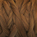 Lana Polaca, Peinada, 10g - Marrón/Amarillo Melange