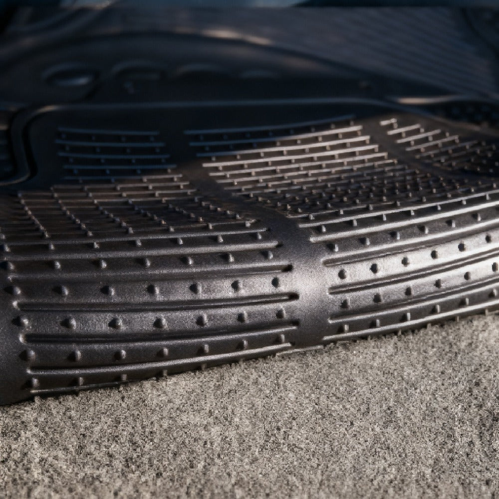 Alfombrillas Antideslizantes para Coche Alfombrillas Delanteras Set de 4 Alfombrillas Universales para Coche, Material PVC Duradero, Diseño Antideslizante y de Alta Gravedad, Instalación Fácil y Protección Completa para el Interior del Vehículo, Fácil de