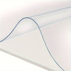 1pc Mantel de PVC Alta Calidad, 2mm Transparente Resistente al Calor Lavable para Mesa Rectangular, Cocina y Exteriores - Duradero y Fácil de Limpiar, Cubierta Moderna para Mesa de Comedor