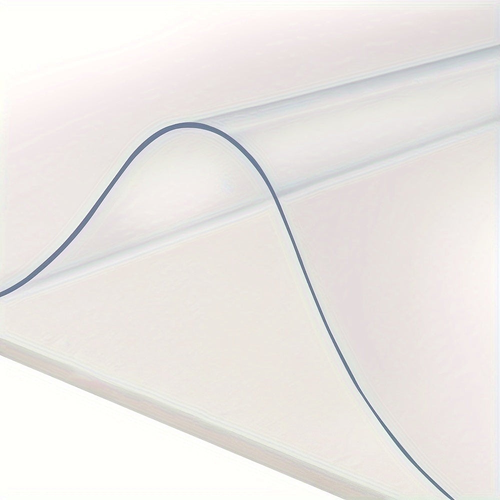 1pc Mantel de PVC Alta Calidad, 2mm Transparente Resistente al Calor Lavable para Mesa Rectangular, Cocina y Exteriores - Duradero y Fácil de Limpiar, Cubierta Moderna para Mesa de Comedor
