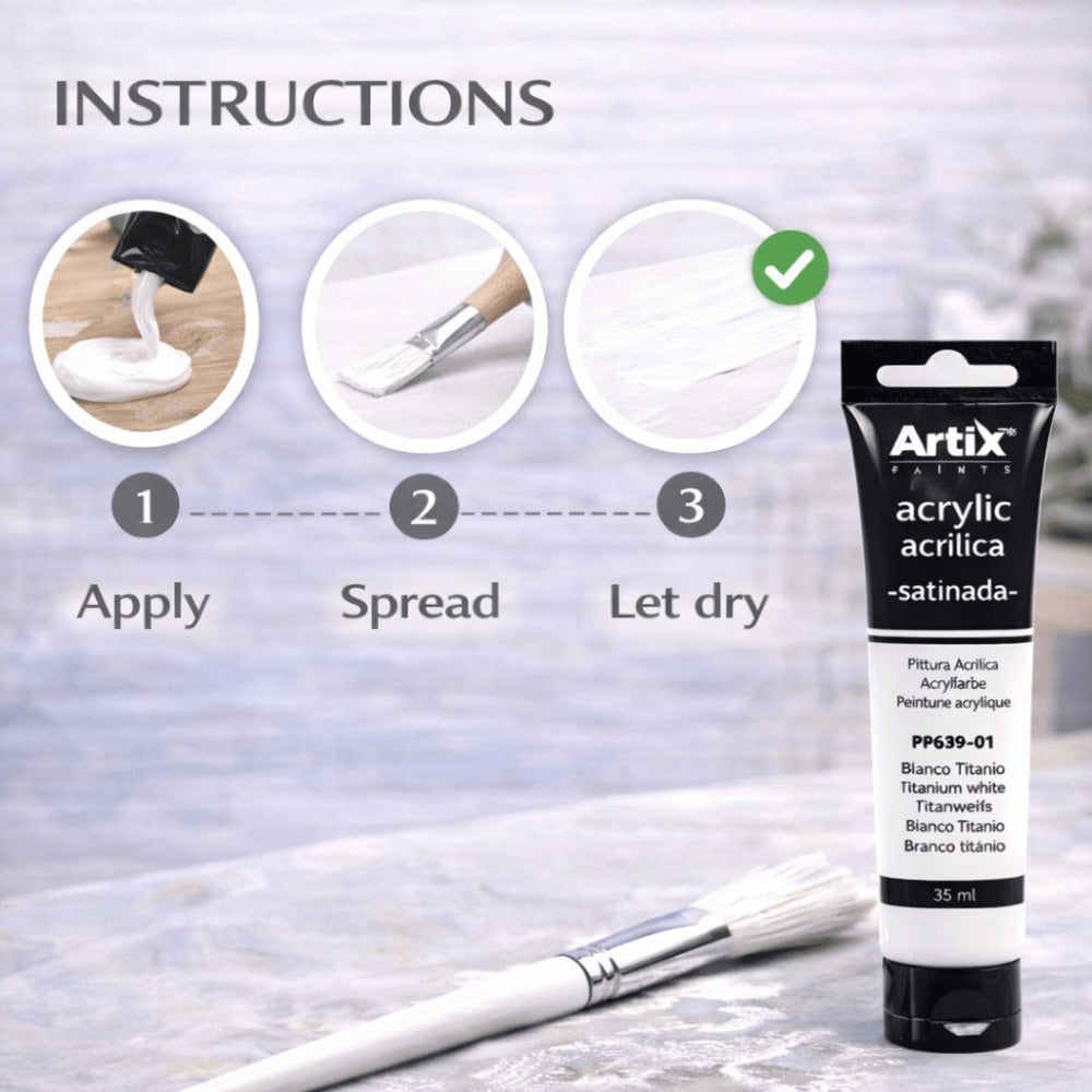 1x Pintura Acrílica 35ml, Colores Surtidos
